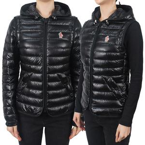 몽클레어 25SS 여성 로고 다운 패딩 블랙 1A00008 597X6 999