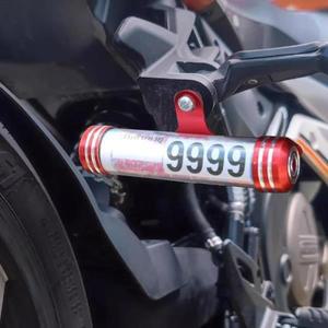 바이크 오토바이 티켓 보관 실린더 태그 세금 연간 단일 튜브 방수 종이 번호판 배치