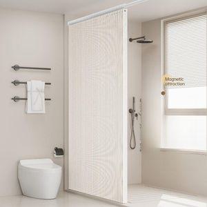 욕실 자바라 샤워커튼 파티션 무타공 행거