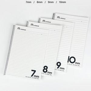 미니멀 슬림원링노트 (7mm,8mm,9mm,10mm)/10개입