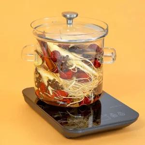 더존쿡 인덕션 렌지 대용량 4L 약탕기 전기 유리 홍삼제조기 청국장,식혜제조기