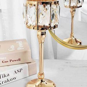 엔틱 캔들 고급크리스탈 빈티지 홀더 촛대 골드 M