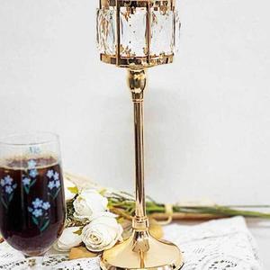 촛대 홀더 고급크리스탈 캔들 골드 빈티지 엔틱 L