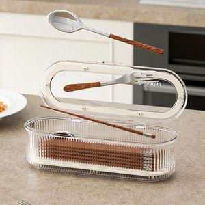 물빠짐 뚜껑 수저 통 식탁 주방 젓가락 예쁜 보관 함 수저 정리함 물빠짐 통 보관함 꽂이 뚜껑 업소용