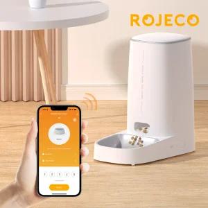 로제코 고양이 강아지 자동 급식기 4L 싱글 WIFI 사료 반려견 스마트 애견 반려동물 자동급식기