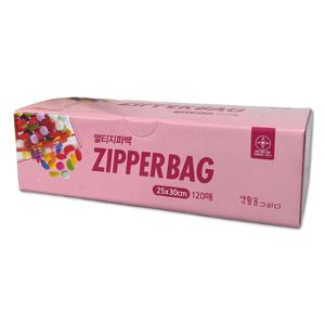 생활을그리다 다용도 투명 지퍼백 대형 120개입