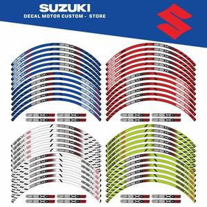 두꺼운 가장자리 외부 림 반사 스티커 스트라이프 휠 데칼 모든 스즈키 GSXS GSX-S 125 750 950 1000 1000F