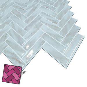 B월타일스티커 402 두꺼운 4mm 갈매기벽돌 타일 (WFHU42G)