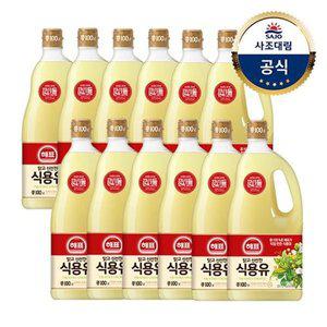 [사조대림] 해표 콩기름 1.8L X 12병 /오일/기름/튀김