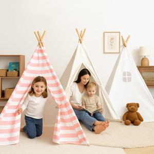 유아 아기 놀이 텐트 순면 브리사 퓨어코튼 키즈 티피 실내 TENT 어린이 반려견