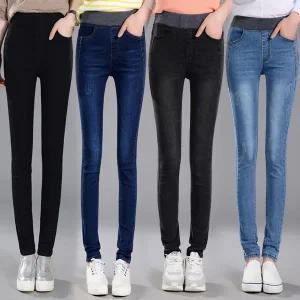 재입고 CY-222/ 여자청바지스키니 밴딩블랙진 빅사이즈 데님팬츠