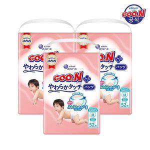 [논산축협장군한우]군 기저귀 플러스 소프트터치 팬티 중형(M) 52P x 3팩