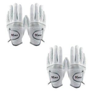 9LOVE 프리미엄 양피 양손 여성용 골프장갑 2세트 H