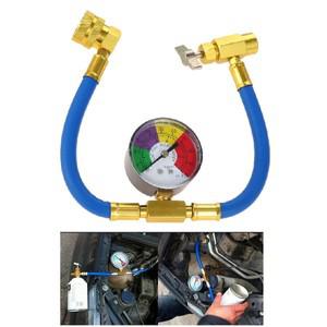 차량용 냉매 충전 호스 키트, 압력 게이지 포함, AC 에어컨 퀵 커플, R134A