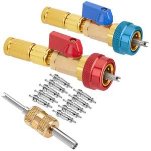 R134A 밸브 코어 퀵 리무버 인스톨러, H/L 압력 도구 키트, 냉매 에어컨 시스템용