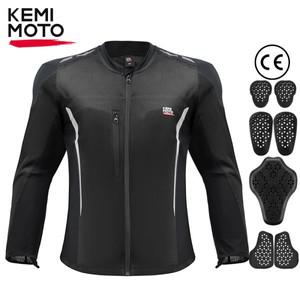 오토바이 갑옷 재킷 남여 여름 승마 7Pcs 세트 CE 보호 장비 부드러운 통기성 메쉬 탑 바디 보호 장비