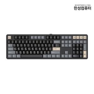 한성컴퓨터 GK798PRO 로얄블랙 딥블루 뽀송 저소음 적축 38g 유무선키보드