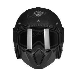 반모헬멧 할리데이비슨헬멧 바이크 기관차 할리 데이비슨 헬멧 흑피 스쿠터