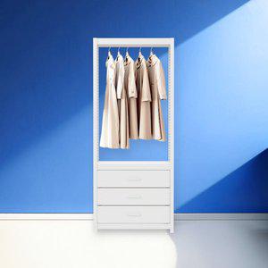 [홈던트]하우스 드레스룸 서랍행거 800x500x2100 2단 튼튼한 철제행거