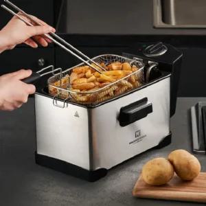 3인용 미니 전기 튀김기계 3L 후라이드 1인용 통닭 튀김기 2인용 가정용