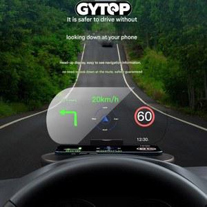 HUD 2025 헤드업 휴대용 자동차 모니터 OBD 대시보드 데이터 프로젝터 범용 신형 GPS 속도계