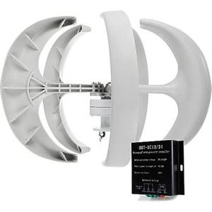 풍력 터빈 가정용 수평 발전기 키트 블레이드와 컨트롤러 수직 축 9000W 5 블레이드 VAWT 키트, 충전 컨트롤러, 3상 영구 자석 사용