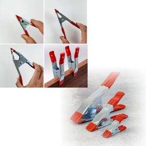 강력 고무 커버 대형 코팅 철제 금속 집게 2인치 클립 빨래 집개 크립 논슬립 미끄럼 방지 고정 클램프