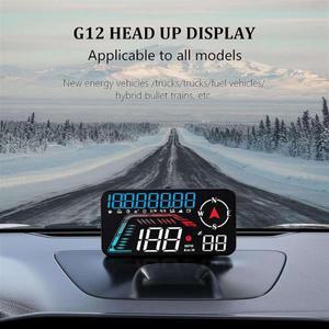 A09EG12 HUD 헤드업 디스플레이 GPS 자동차 과속 경보 운전 속도 범용 사용하기  그림과 같이