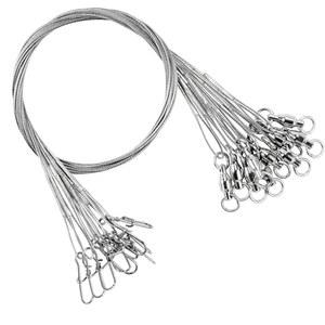 AMY스포츠 스테인리스 스틸 낚시 리더 솔트워터 스테인리스 리그 낚시 리더 루어 헤비 와이어 낚시 리더 스틸 화이트 니켈