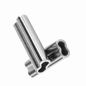 칼라크 100pcs 더블 크림프 구리 튜브 커넥터, 낚시용 6사이즈 와이어 리더 슬리브, 모노용 훌륭한 액세서리, 와이어 리더, 트롤링 및 바텀 낚시 장비