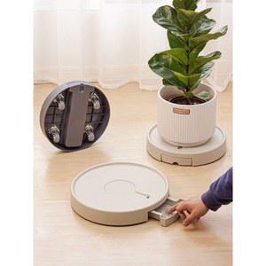 발코니 이동식 원형 다이 서랍 물받이 화분 바퀴 받이 라운드 차콜 받침대 물받 범용 식물