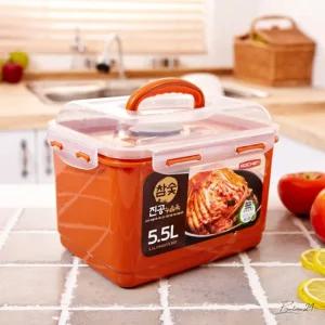 로이첸 참숯 진공 누름독 5.5L 음식물보관 딤채 냄새방지 오이지 발효 국내산