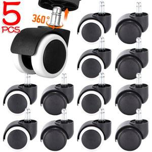 5PCS 가구 360 회전식 테이블 범용 바퀴 교체 의자 게임 사무실 자동 소파
