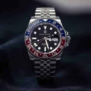 파가니 디자인 V3 40MM GMT 세라믹 펩시 베젤 남성용 명품 오토매틱 기계식 시계 사파이어 글라스 방수