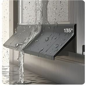 창문 경사 빗물방지판 물받이스트립 외풍차단 차수막 접착식 고무 차단막