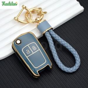 말리부 Chevrolet 용 Cruze/Spark/Orlando 자동차 키 쉘 Fob 2 3 4 5 버튼 TPU 원격 케이스