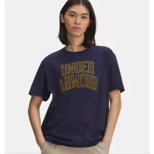[언더아머](타임스퀘어점패션관)여자 반팔티 6007883-410 오버사이즈 라이벌 캠퍼스 운동 런닝 헬스 기...