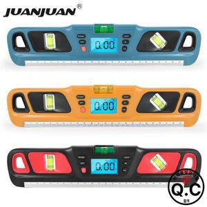 전자 디지털 각도기 360 학위 정신 수준 경사계 규모 눈금자 파인더 버블 목공