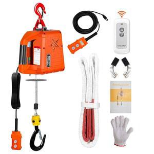 [미국배송] 3 IN 1 전기 호이스트 윈치 2200파운드 수동/유선/무선 리모컨 110/120V 휴대용 퓨어 코프 윈치 크레인 차고 공장 창고 발코니를 위한 41피트 리프팅 차고 리프터