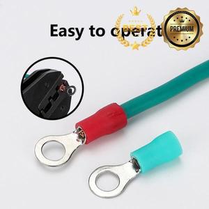 링절연 배선 단자 RV1.25/2/3.5-4/6 원형 케이블 와이어 커넥터 황동 압착 O 냉간