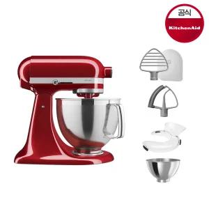 키친에이드 반죽기 4.8L 아티잔 스탠드믹서 195 (캔디애플/5KSM195PSWCA)