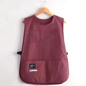 빅사이즈앞치마 미술 공방 보육교사 조끼 앞치마 버클형