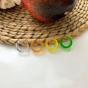 [골드스마일]아크릴 귀찌 볼드 링 귀장식 트렌디 패션 악세사리