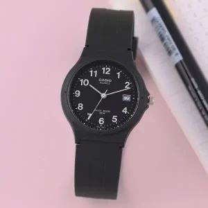 [카시오] MW-59-1B 저소음 수험생 아날로그 수능 남녀공용 우레탄 손목시계 c