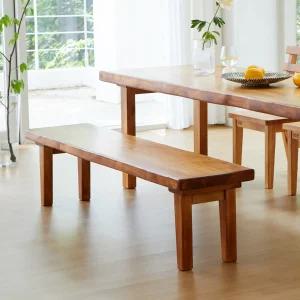 해찬솔 소나무 통원목 1800긴의자/식탁의자/원목의자/긴벤치/긴스툴