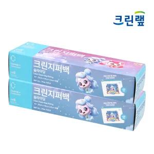크린랩 캐치티니핑 슬라이딩 지퍼백 23X16 (중) 15매 2개 슬라이드 스탠딩 비닐지퍼백 TOP_2143205s2