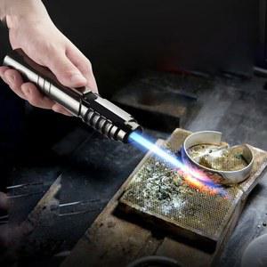 금속 대형 스프레이 건 Blue Flame 1800 C 용접 총 가스 토치 라이터 실외 캠핑 바베큐 주방 점화 도구