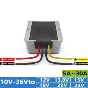10-36V ~ 12V 13.8V/15V/19V 20V/24V 전원 공급 장치 레귤레이터 모듈 5A-30A 자동차 DC-DC 벅-부스트 방수