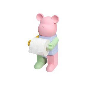인테리어 두루마리 휴지 화장지 컬러 알록달록 곰돌이 저금통 난폭한 걸이 피규어