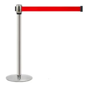 국산 가이드라인 스텐304 일반형 벨트차단봉 4M 5cm 바리게이트 호텔 컨벤션